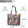thumbnail image 5 of Flower Women's Large Weekend Travel Bag Moving Canvas Handbag Thick Double Layer Beach Weekend Travel Unisex Hospital Maternity Delivery with Toiletry Waterproof, 5 of 5