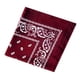 thumbnail image 2 of Ounissouiy Moda Hip Hop algodón pañuelo cuadrado bufanda negro rojo Paisley diadema impresa para mujeres/hombres/niños/niñas sombreros Almacenamiento y organización del hogar vino rojo, 2 of 6