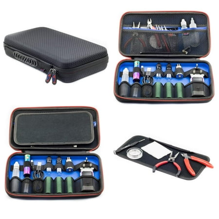 Vape Case for e Cig Vaping Tools Batteries Coils Tanks Box Mods Juice Liquid Bottles Accessories Protective Portable Storage Carry Kit