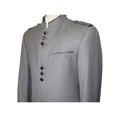 thumbnail image 6 of Mens Apollo  King  Banded Collarless suit Chinese Mandarin Wide leg AG93 Gray, 6 of 11
