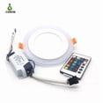 thumbnail image 1 of Downlight Encastré Dimmable RGB 6W + 3W Éclairage Intérieur Panneau LED Encastré 9W Blanc 4000K + RGB, 1 of 5