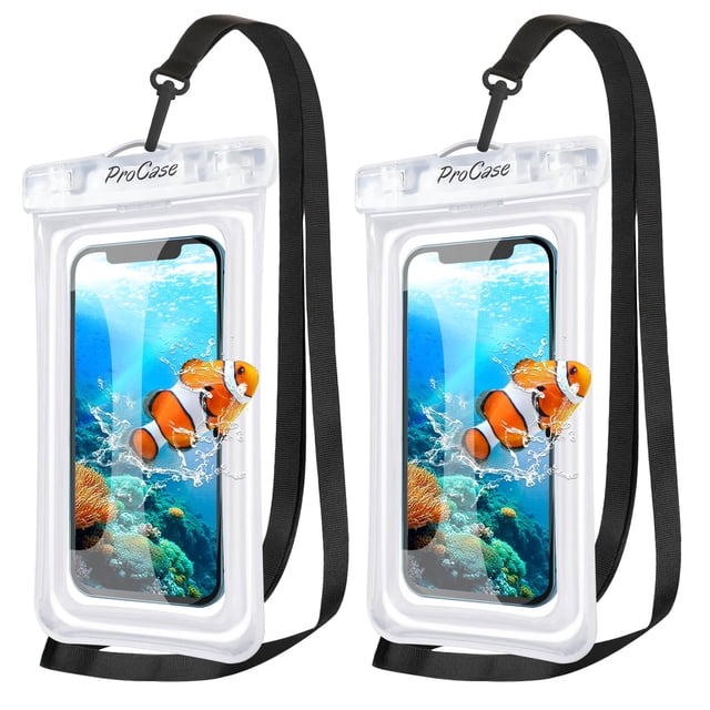 Funda impermeable para teléfono ProCase Floatable, paquete de 2 para iPhone