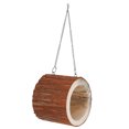 thumbnail image 2 of Hamster Tree Hole Toy, Safe Playing Toy Bird Tree Hole House, Swing Chain For Birds Pets Toy, 2 of 8
