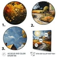 thumbnail image 3 of Designart "Farmhouse Timeless Abode painting" Countryside Floater Framed Wall Art Living Room, 3 of 7