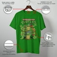 thumbnail image 3 of Men's Teenage Mutant Ninja Turtles Best Friend Shot Graphic Tee Kelly Green X Large, 3 of 10