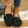 thumbnail image 4 of CHICVOMEY Comfort Penny Loafers for Women with Memory Foam Insole Business Casual Loafers Lightweight Work Dressy Loafers Slip On Flats with Arch Support, 4 of 6