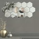 thumbnail image 2 of 24pcs Hexagonal Mirror Wall Stickers Acrylic Self-adhesive Mosaic Tile Stickers Bedroom Bathroom DIY Decal Home Decor, 2 of 4