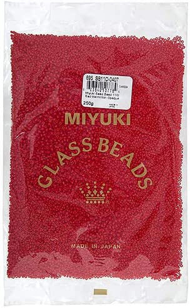 Miyuki Glass Seed Beads 11/0 (250g) DB0407 Opaque Red Vermillion Bead