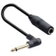 thumbnail image 1 of 1/4\' TRS 6.35mm Male to 6.35mm Female Stereo Cable for Guitar Amplifiers, 1 of 5