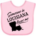 thumbnail image 3 of Inktastic Someone in Louisiana Loves Me Boys or Girls Baby Bib, 3 of 4