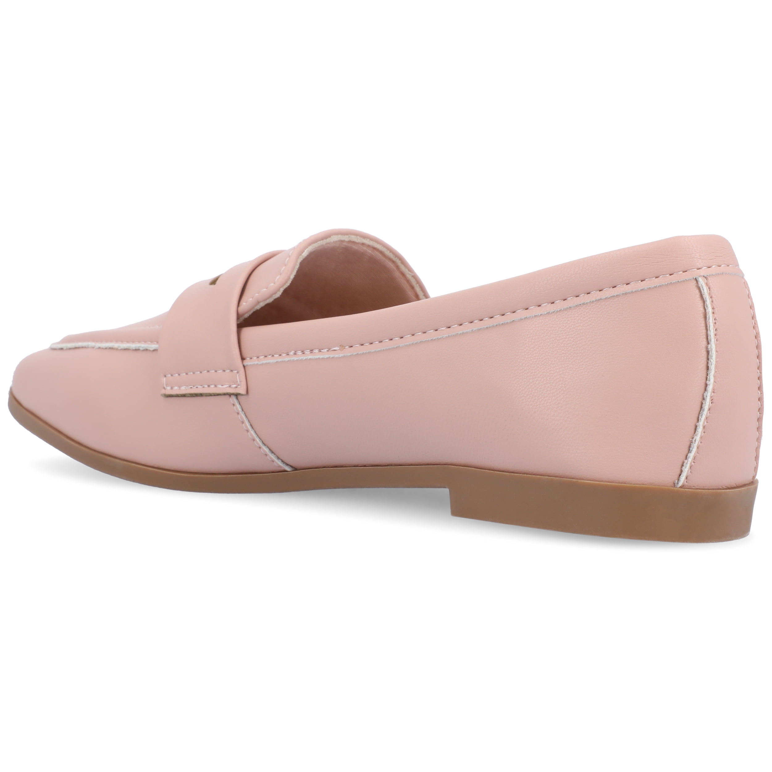 Journee Womens Myeesha Loafer Slip On Square Toe Dress Flats