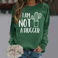 thumbnail image 3 of Shadoumai Jesus Crewneck Sweatshirts Women Christian Letter Print Shirts Casual Fall Long Sleeve Pullover Oversized Winter Clothing, 3 of 6