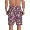 thumbnail image 2 of Mens Pajama Pants - Doodles Wedding Sleep Shorts Mens Pajama Shorts, Comfy Pj Pants for Mens Lounge Shorts, 2 of 5