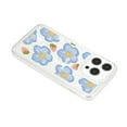 thumbnail image 6 of Soft Case Compatible with iPhone 16 Pro, Clear Floral Pattern Print Design Flexible TPU Shockproof Slim Cover for Women Girls, Flower Protective Phone Case for iPhone 16 Pro, Flower-A, 6 of 10