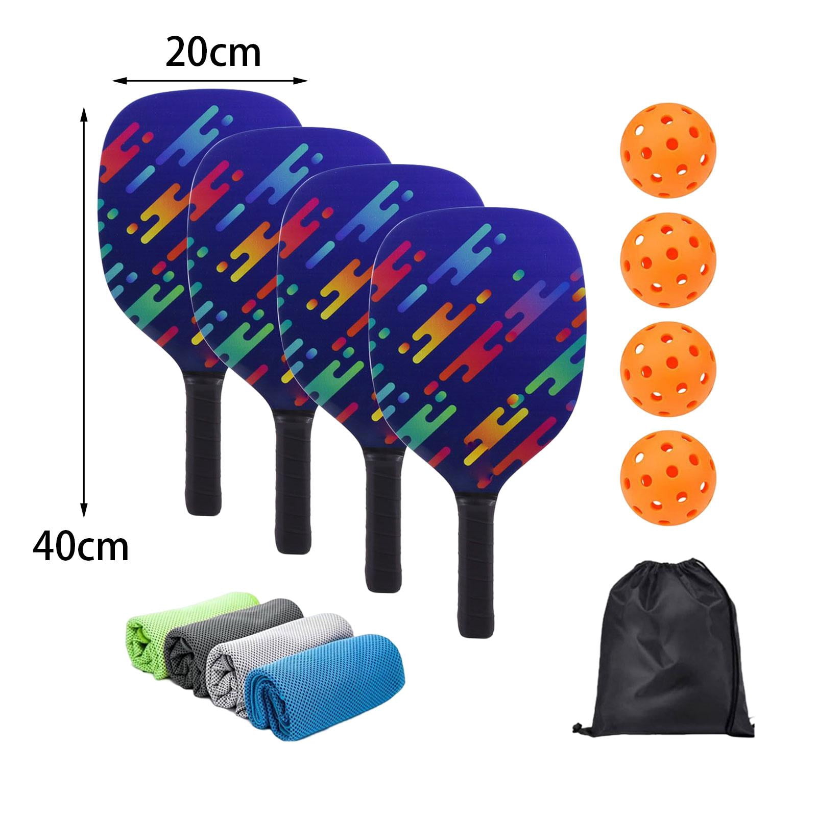 harayaa Portable Pickleball Paddle Set Gift Lightweight Pickleball Paddle for Indoor And 4 Paddles
