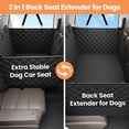 thumbnail image 5 of SMATTO Back Seat Extender for Dogs, Hard Bottom Dog Car Seat Cover Foldable Dog Seat- Supports 410lbs, Rear Seat Pet Cover with Mesh Window, Waterproof Dog Hammock for Car SUV and Trucks, 5 of 9