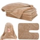 thumbnail image 1 of Toallas faciales DIMEGON de forro polar suave de coral en forma de U, 12 unidades, 1 of 5