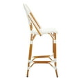thumbnail image 5 of SAFAVIEH California Outdoor Patio Bar Stool, White, 5 of 12