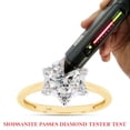 thumbnail image 7 of 1 1/3 ct. t.w Center 6.5MM Round Cut Lab Created Moissanite Diamond Flower Engagement Rings For Women In 14K Solid Yellow Gold (G-H Color, VVS1 Clarity, 1.30 Cttw)-5.5, 7 of 7
