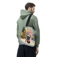 thumbnail image 3 of Merry Christmas Woofmas Xmas Noel Newfoundland Santa Snowman All Over Print 3D Canvas Tote Bag Newfie Dog Lover Gifts Reusable Handbag - 13016, 3 of 5