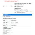 thumbnail image 2 of Steering Shaft - Compatible with 1980 - 1991 Ford F-150 1981 1982 1983 1984 1985 1986 1987 1988 1989 1990, 2 of 2