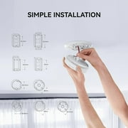 SITERWELL Hardwired Interconnected Smoke and Carbon Monoxide Detector, 10 Year Product Life Alarm Smoke Carbon Monoxide Detector with 2 AA Batteries Back Up, Smoke and CO Detector Voice Alert,1 Pack
