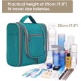 thumbnail image 6 of Narwey Hanging Travel Toiletry Bag Cosmetic Make up Organizer for Women and Men (Medium, Teal), 6 of 6