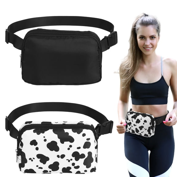Raindrops 2-Pack Fanny Packs Waist Belt Bags with Adjustable Strap, Unisex Crossbody Bags for Men, Women, and Adults