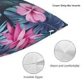 thumbnail image 5 of YFYANG Square Decorative Throw Pillow Case (Without Pillow Insert), Tropical Watercolor Floral Textures Bedroom Sofa Car Cushion Cover, 24"x24", 5 of 9