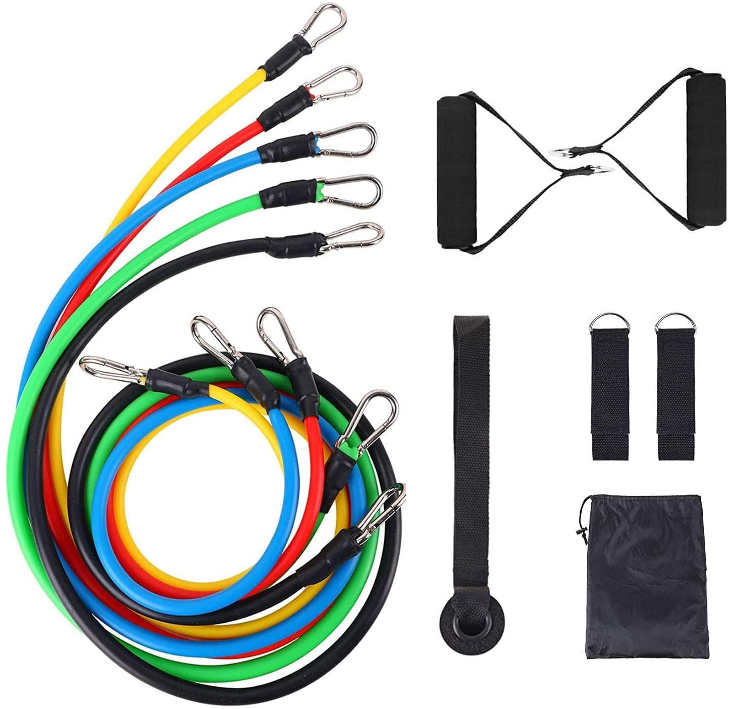 2020 Upgraded Resistance Bands Set Door Anchor with Handles Exercise