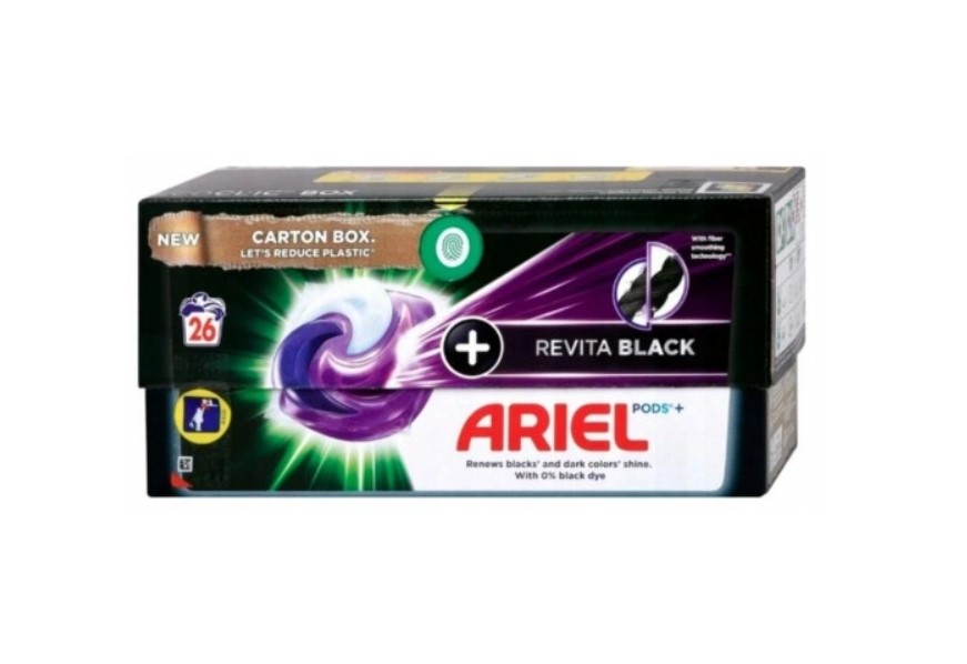 ARIEL REVITA BLACK Laundry Capsules Washing Machine 26 Pods