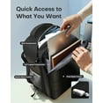 thumbnail image 4 of HOTOR Travel Backpack, Travel Bag for Men and Women, Carry On Luggage for 15.6" Laptop, Black, 4 of 6