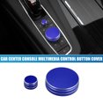 thumbnail image 2 of Unique Bargains Center Console Multimedia Control Button Cover for Cadillac CT6 XT4 XT5 XT6 2019 2020  Blue (Set of 2), 2 of 6