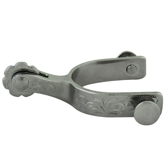 Hilason Western Horse Riding Np Toddler Stainless Steel Solid Brass Rowel Spur