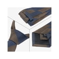 thumbnail image 3 of Corbatas formales de textura a rayas para hombres INSPIRE CHIC, color contrastante, azul marino y marrón, 3 of 4