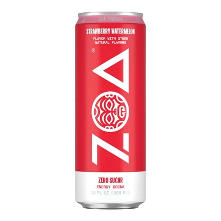 Zoa Strawberry Watermelon Zero Sugar , 12 fl oz Aluminum Can, 0% ABV