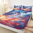 thumbnail image 4 of Erosebridal Baseball Gamer Gaming Queen Sheet Sets,Kids Sport Theme Bed Set For Boys Teens 4-Piece, 4 of 6