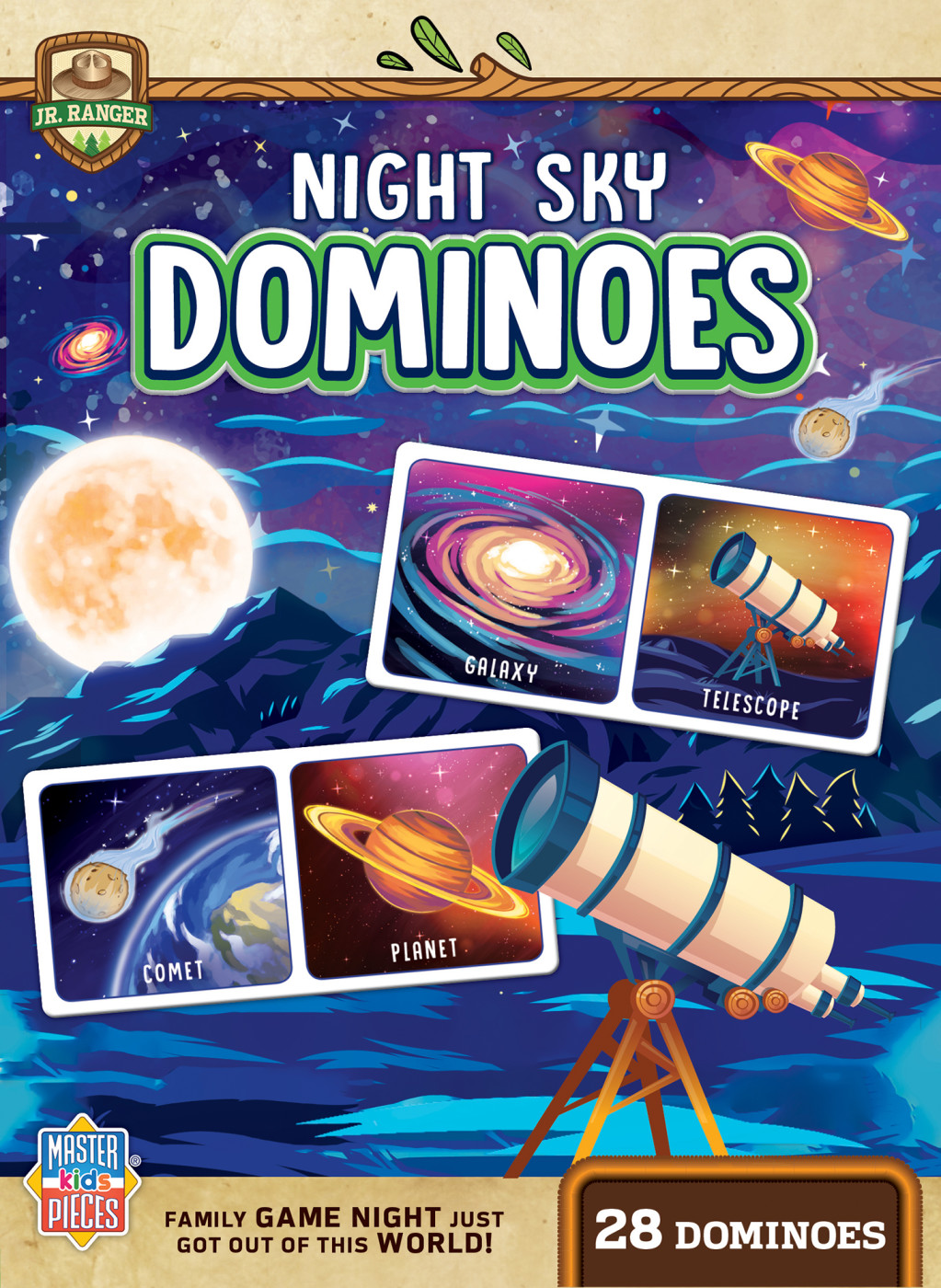 Masterpieces Kids Dominoes - Ranger Night Sky Dominoes