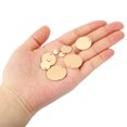 thumbnail image 4 of 8mm Brass Disc, 6pcs Metal Stamping Blanks Tags Circle Charm Pendants Round Metal Plate for Laser Engraving Stamping Keychain Making, Rose Gold, 4 of 6