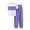Purple, variant on SnZhen Two Piece Sets for Women Summer Women's Stylish Casual Suit Round Neck Short-sleeved Wide-leg Pants Two-piece Set