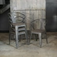 thumbnail image 5 of AmeriHome DCHAIRSWT Loft Rustic Gunmetal Metal Din, 5 of 5