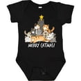 thumbnail image 3 of Inktastic Merry Catmas with Cat Tree and Yellow Star Boys or Girls Baby Bodysuit, 3 of 5