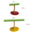 thumbnail image 4 of Labymos Bird Training Stand Bird Playstand T Shape Grinding Bird Perch Bird Cage Toys, 4 of 5