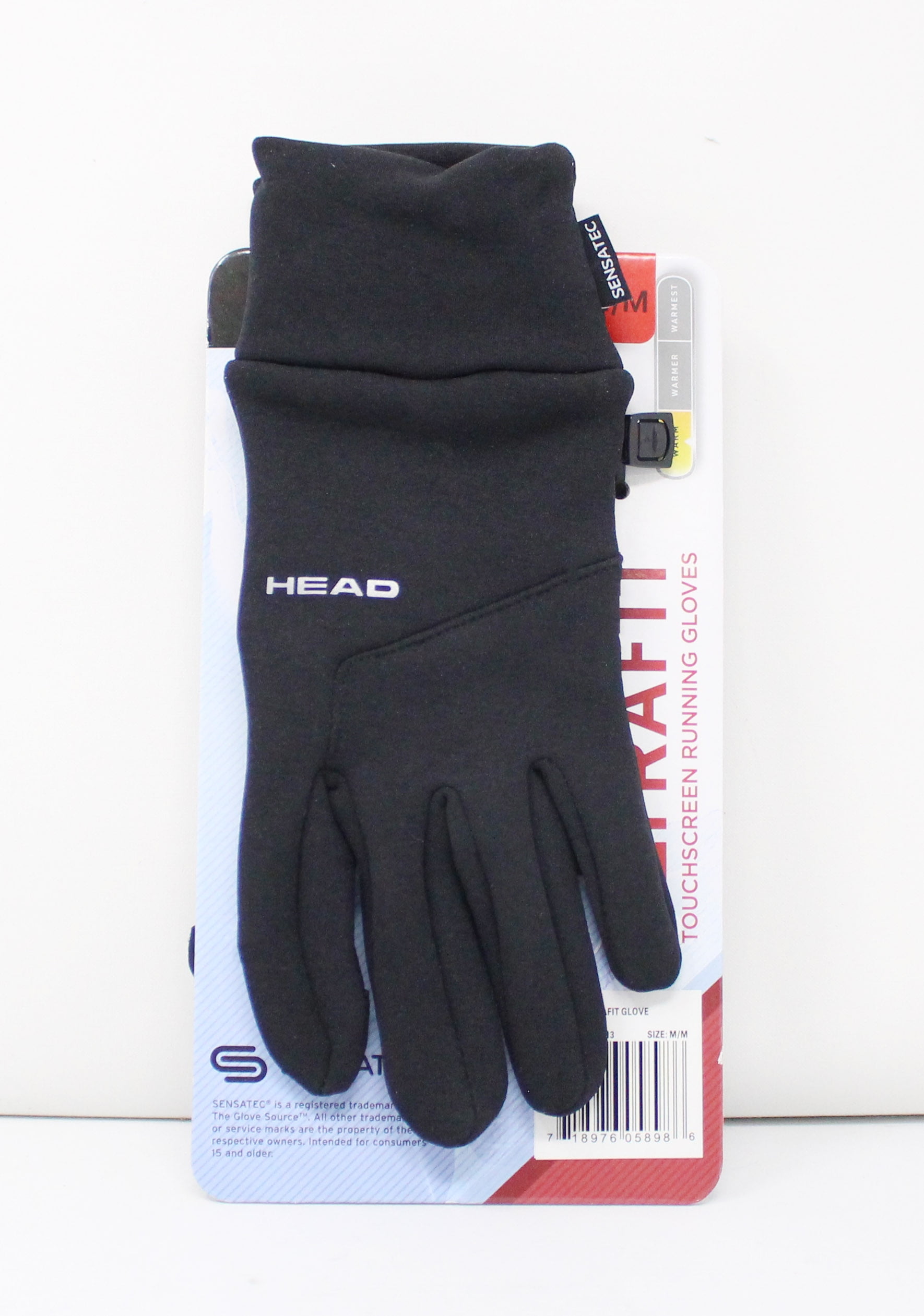 Head Ultrafit Touchscreen Running Gloves Black Medium