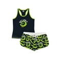 thumbnail image 3 of LazyOne Matching Pajamas for Women, Cute Pajama Shorts and Tank Top Set (Roll With It Alligator, X-Small), 3 of 7