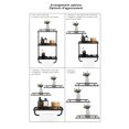 thumbnail image 2 of Era Soho Three Tier Wall Shelf, 16.14x29.76in, Matte Black, 2 of 7