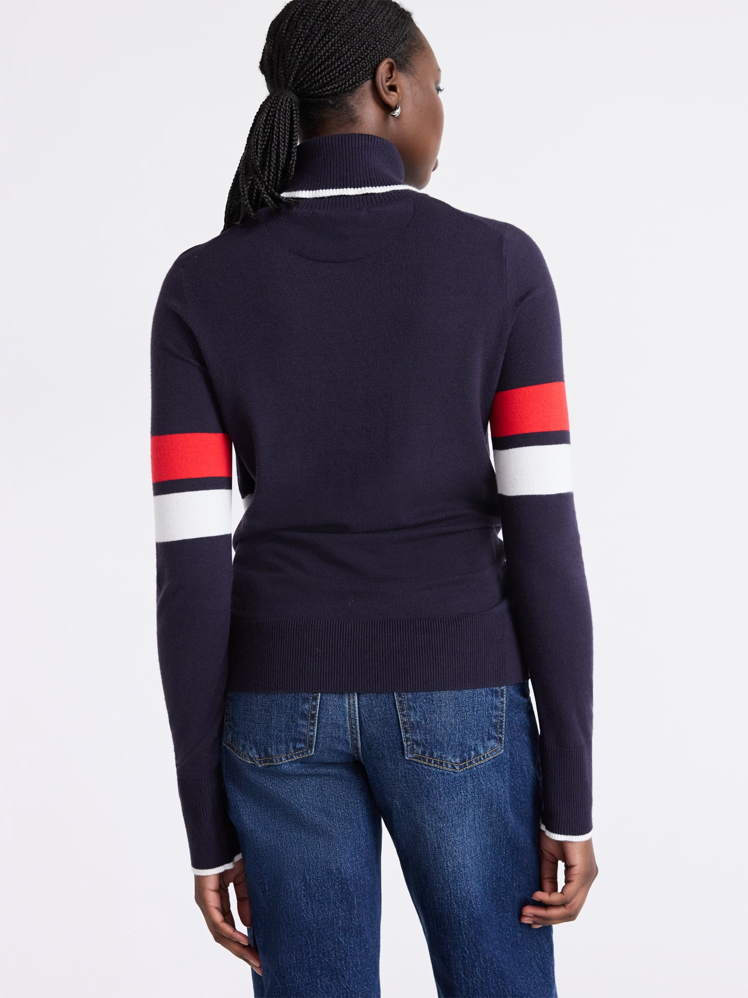 Free Assembly Women's Cozy Yarn Turtleneck Sweater with Long Sleeves, Sizes XS-XXL