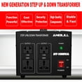 thumbnail image 4 of Convertidor de voltaje Anbull 1000W 220-240V a 110-120V, 4 of 7