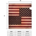 thumbnail image 3 of Patriotic Retro American Flag Mailbox Covers Standard Size Independence Day 4th of July Magnetic Mail Cover Letter Post Box Standard Size 21" Lx 18", 3 of 6