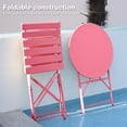 thumbnail image 6 of RELAX FIELD 3-Piece Outdoor Bistro Set, Folding Patio Furniture Set, Outdoor Table and Chairs Set for Patio, Garden, Balcony, 6 of 8
